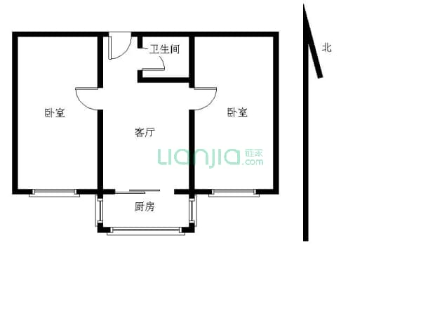 华江里两室朝南格局房型采光好_小海天津地小学生自我30v格局图片