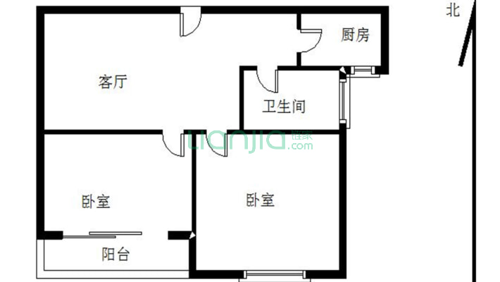 两房朝南 小户型 好房!