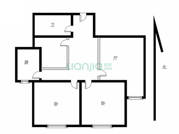 北村新苑 2室1厅1卫 91平米 2200元