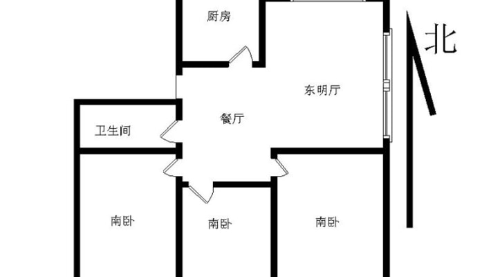 洪山坡小区(桦川一路) 3室1厅 98平米