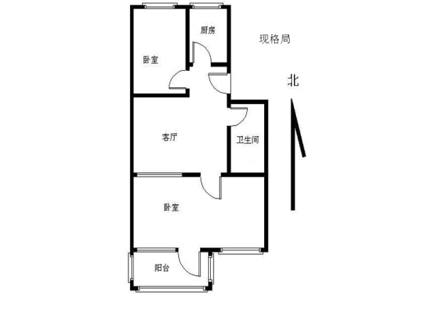 磨房北里 南北通透 两居室 满五唯一