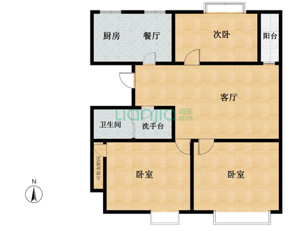 元 户型 3室2厅 朝向 南 北 楼层 低楼层(共15层 小区 大浒东苑