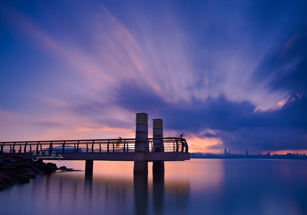 深圳湾公园夜景