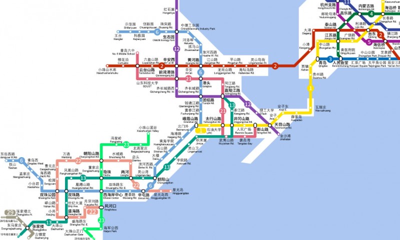 青岛地铁6号线正式开工,全线位于西海岸新区,1期
