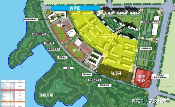 武汉军运村规划图(图片来源于长江日报)
