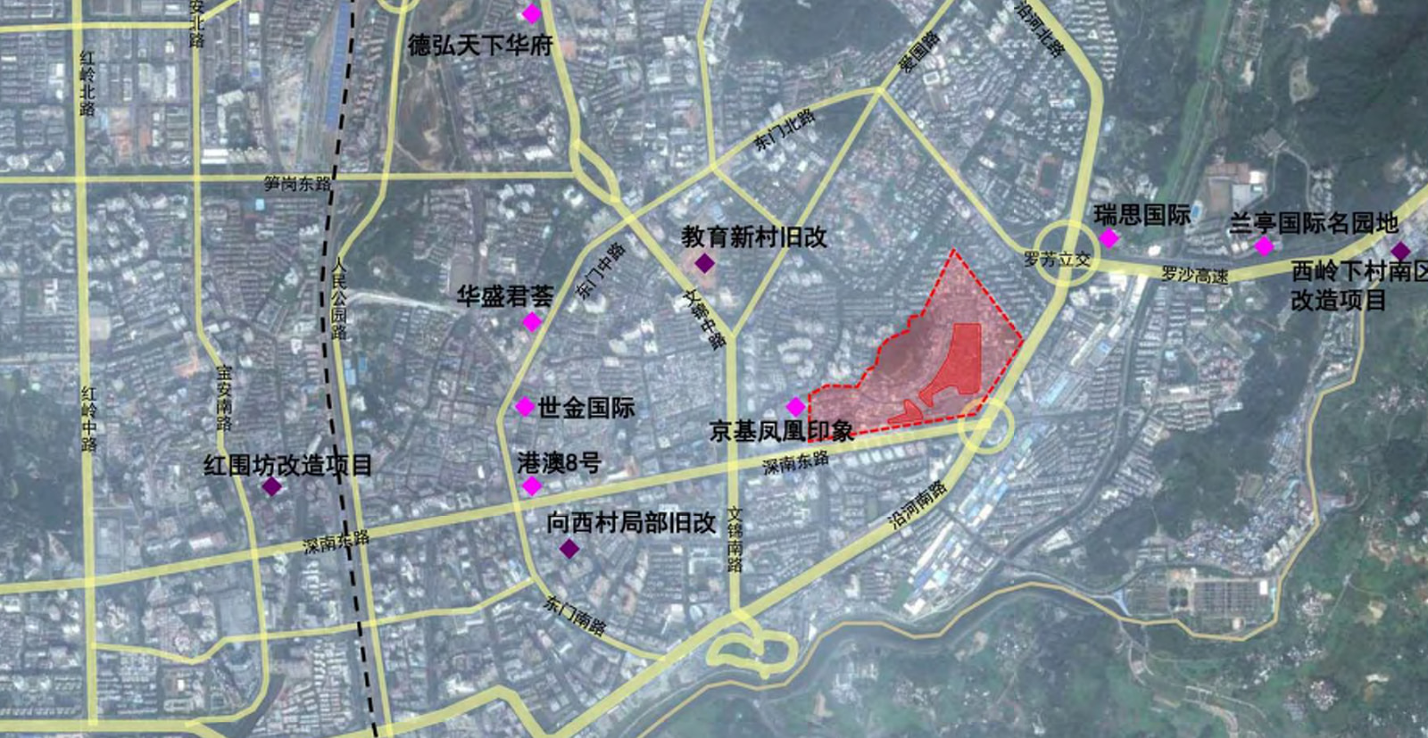 2007年,黄贝岭旧村改造纳入到《深圳市近期建设规划2007年度实施计划