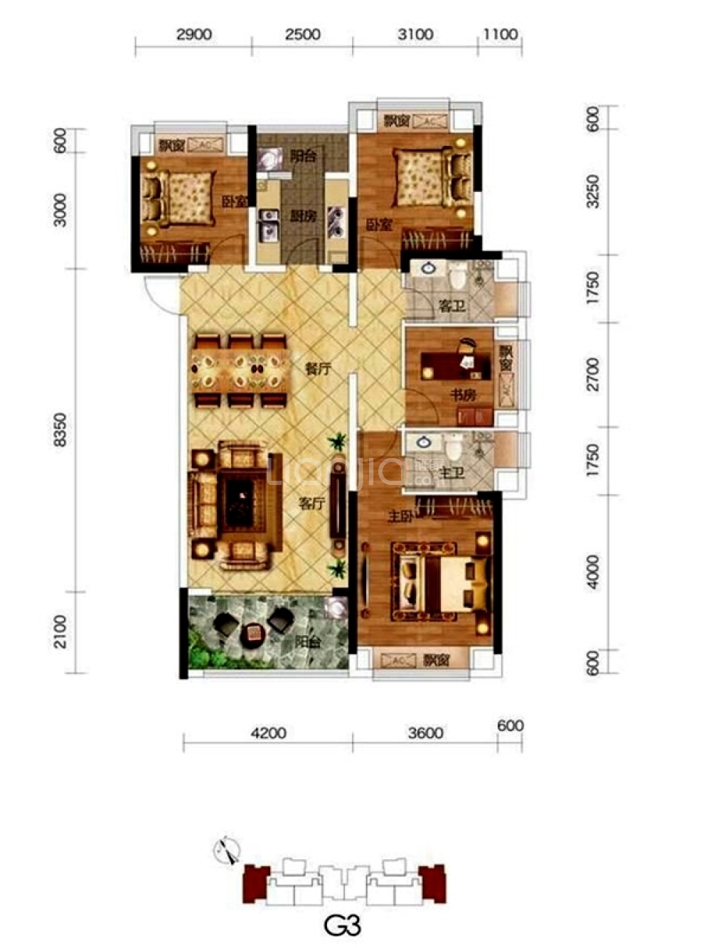 保利香颂户型图,孝感保利香颂户型图,保利户型图_大山谷图库