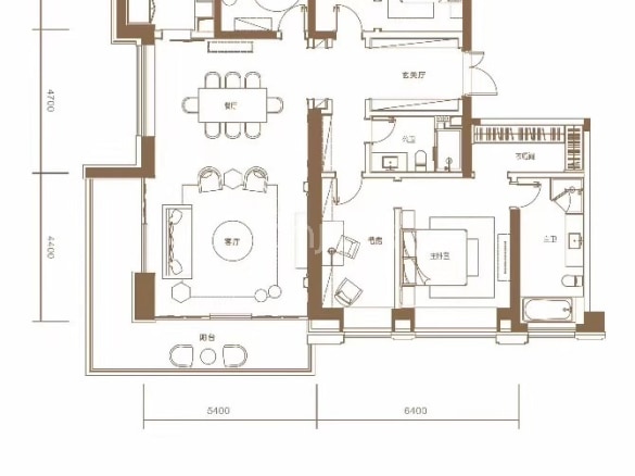 建面 218m朝向待定 约355万/套 全明格局多阳台户型方正