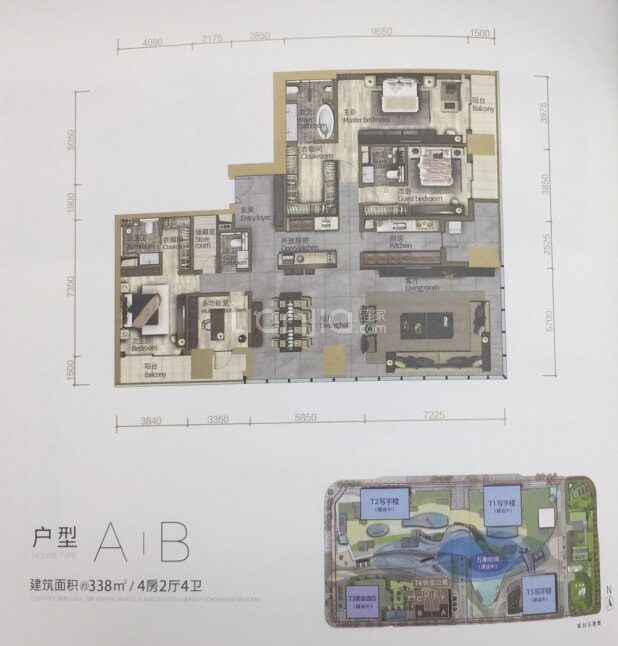 华润前海中心·悦玺户型图