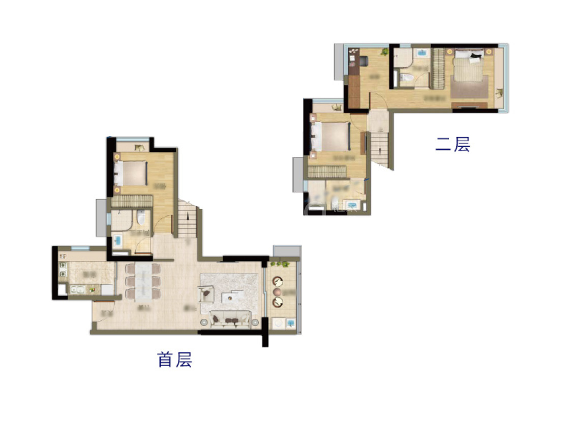 保利阅云台奇数层a2栋01户型户型图(链家网)