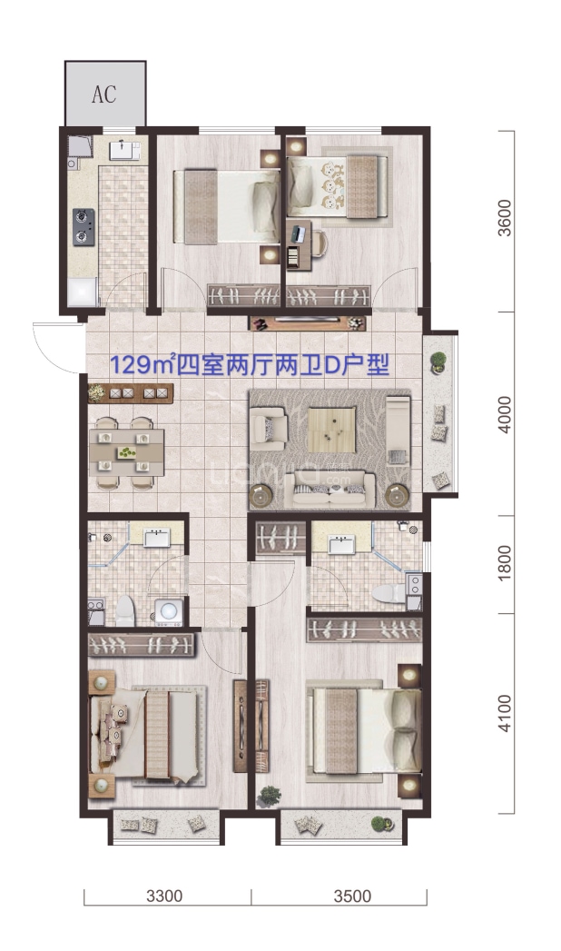 中铁·诺德春风和院户型图