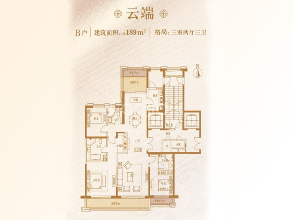 万达龙樾府户型图(链家网)
