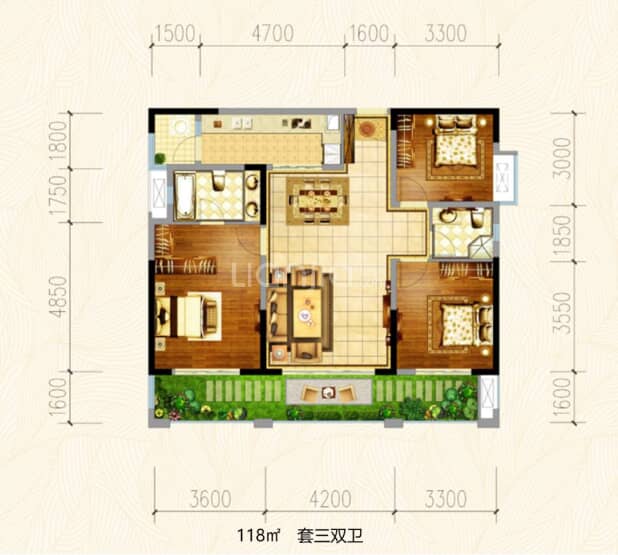 鹭湖宫10区户型图