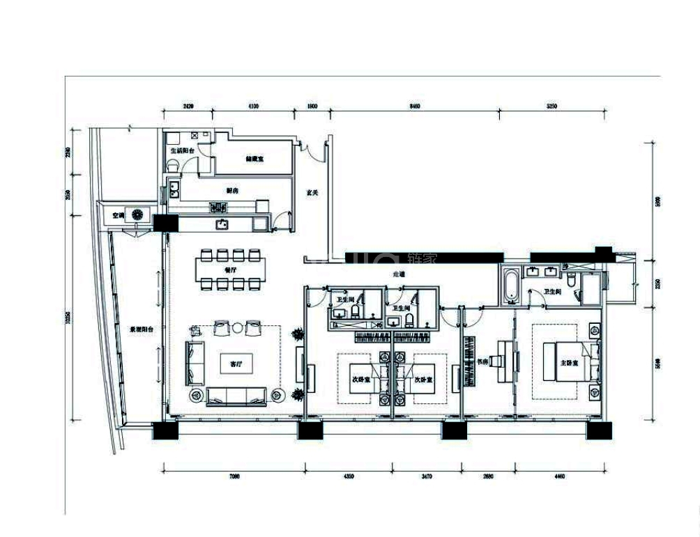 重庆来福士广场户型图(链家网)