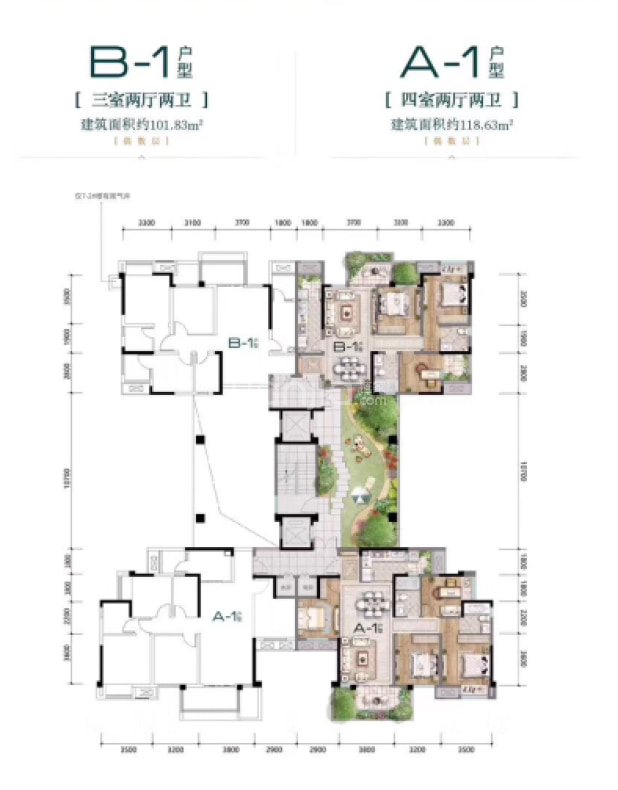 金融街两江融府户型图