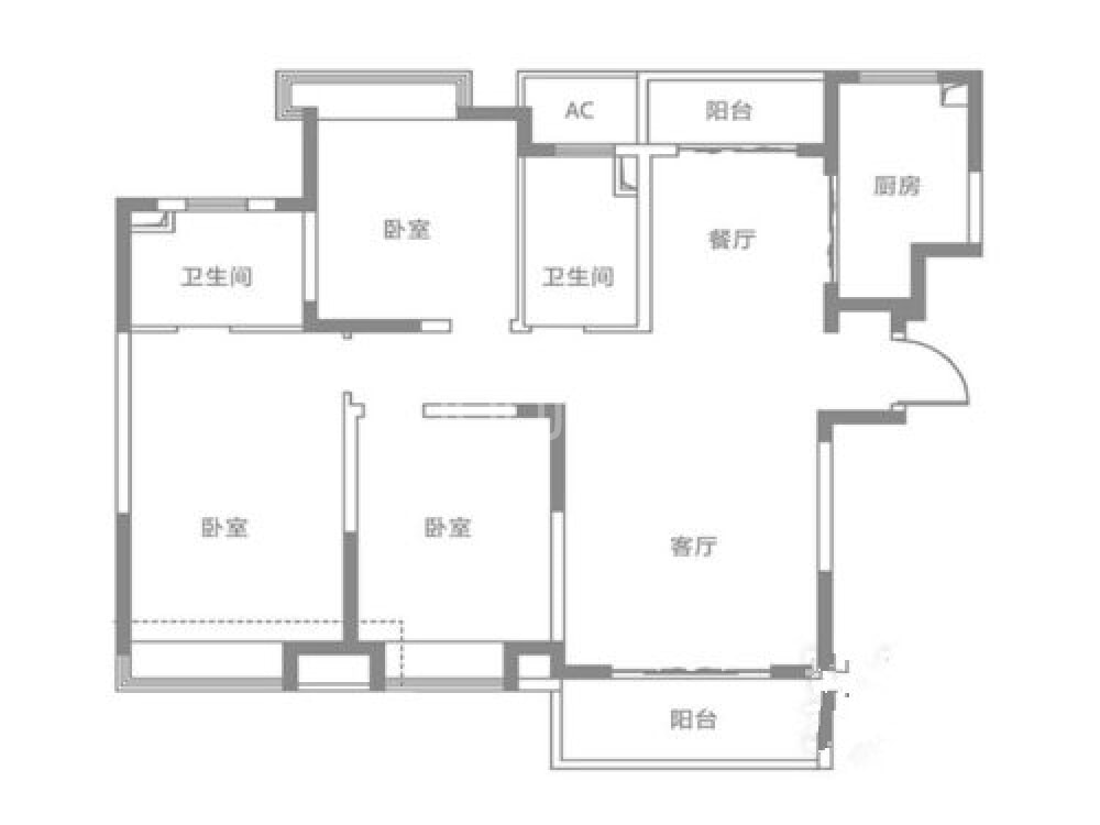 无锡新房 无锡楼盘 滨湖楼盘 吉宝澜岸铭邸 全明格局双卫南北通透户型