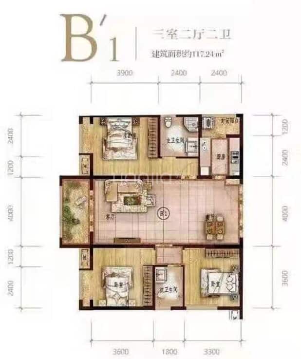 王府花园御锦苑户型图