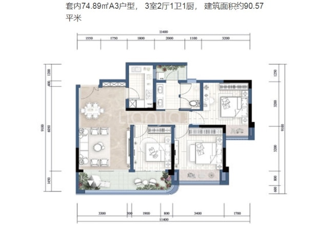 御璟悦来户型图