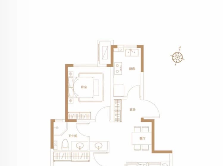 津门·正荣府80平米户型户型图(链家网)