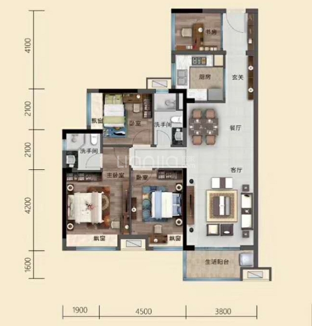 美的西江府户型图