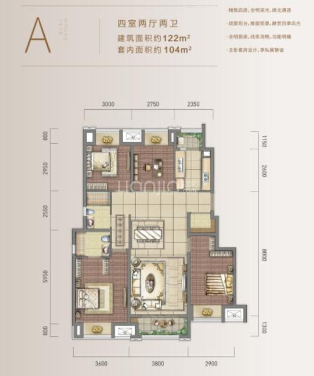 重庆合景誉峰户型图