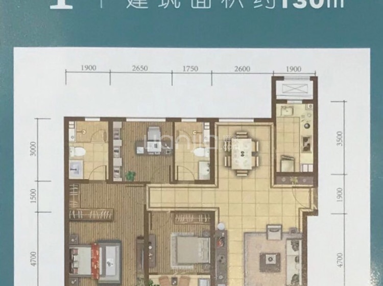 济南文旅城i户型户型图(链家网)