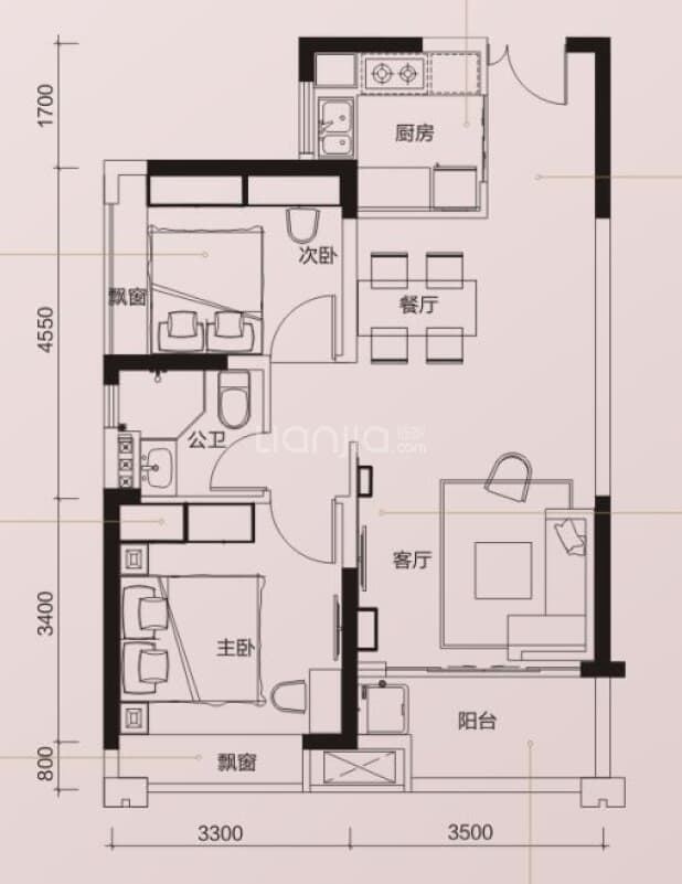 78平米户型