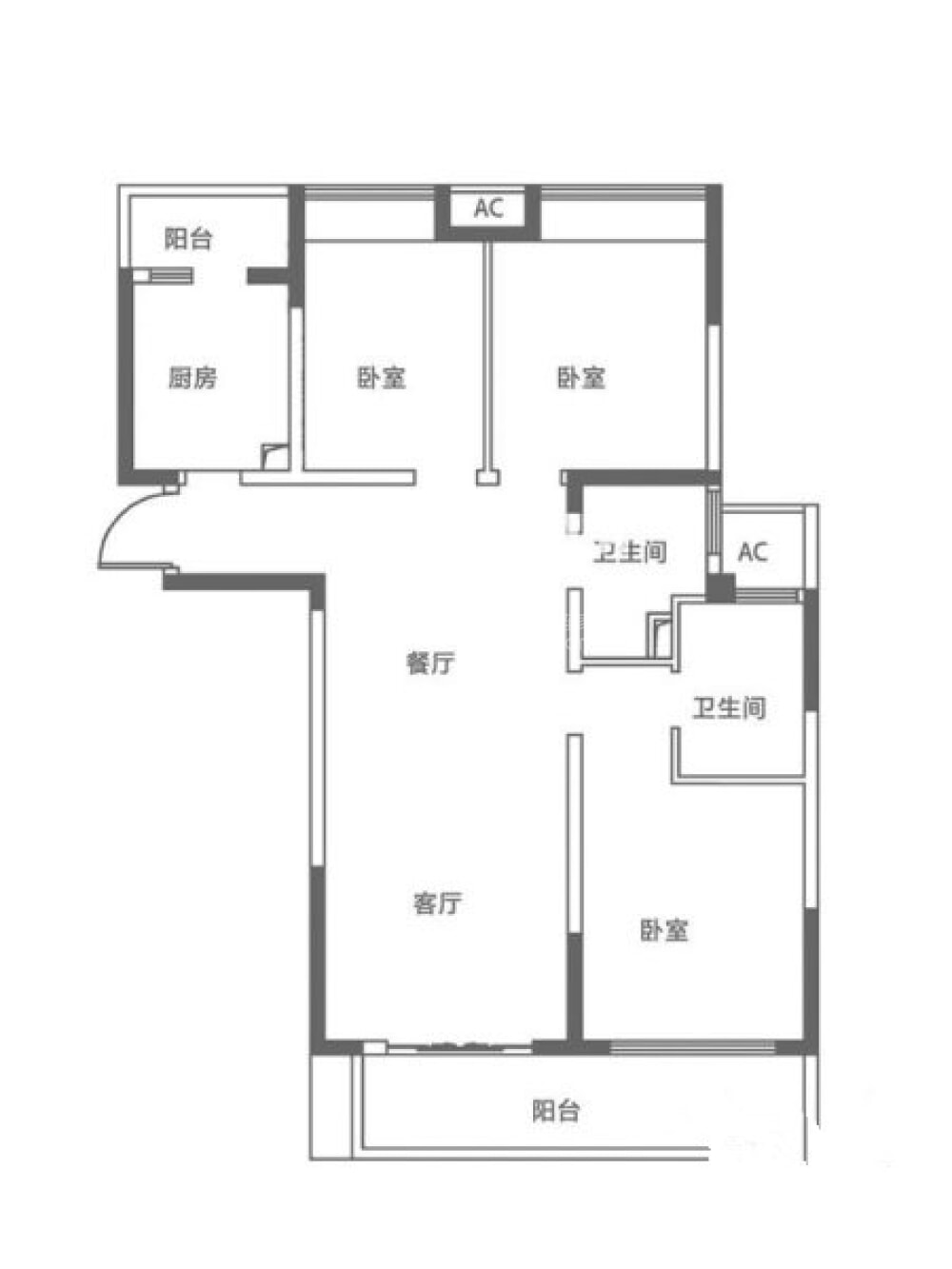 无锡新房 无锡楼盘 滨湖楼盘 吉宝澜岸铭邸 全明格局双卫南北通透户型