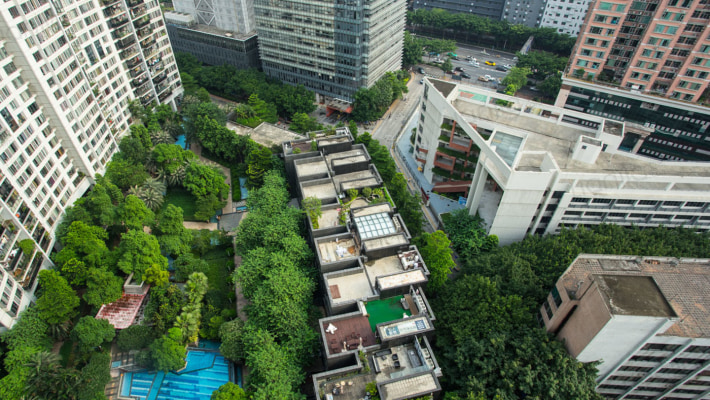 君汇世家 南向平层大宅 望中庭泳池花园