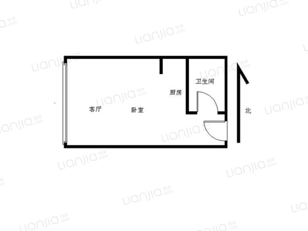 新达城公寓 方正大套间