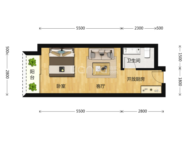 深业泰富广场户型图