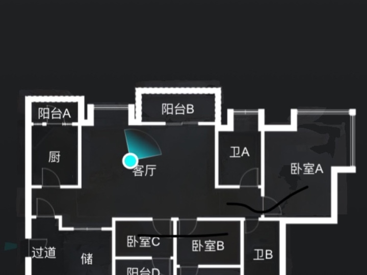 绿地468公馆一期 3室2厅 102平米