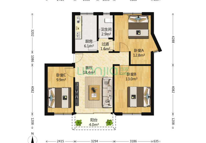 深圳小区 福田区小区 梅林小区 华茂苑小区 华茂苑户型大全 华茂苑 3