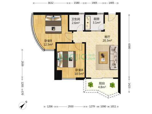 同亨大厦户型图