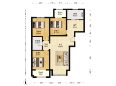 3室2厅1卫96.09-北京北京怡园户型图