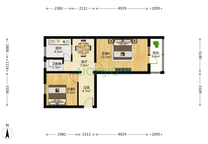 房产网>北京小区>西城小区>牛街小区>白广路6号院>白广路6号院户型图>