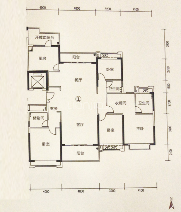 三水博雅滨江户型图(广州链家新房)