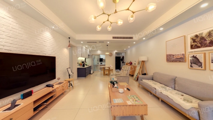 紫御江山精装四房户型方正品质小区一级物业-客厅