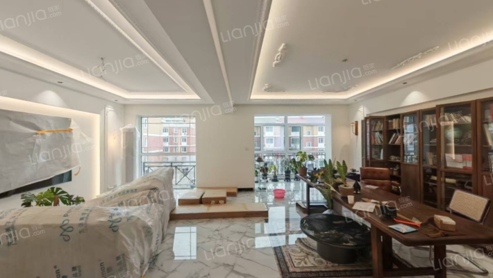 板楼，低密度小区，集中供暖，出门德信公园。-客厅