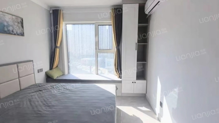 狮子城精装两居，全天无遮挡，上学方便-卧室B