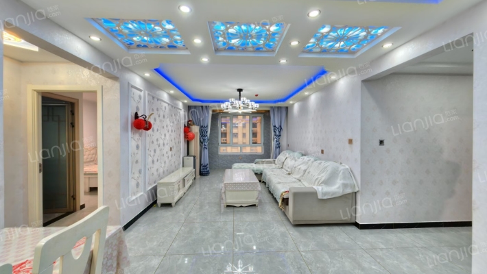 翡翠滨江，精装修，南北通透三居，看房方便-客厅