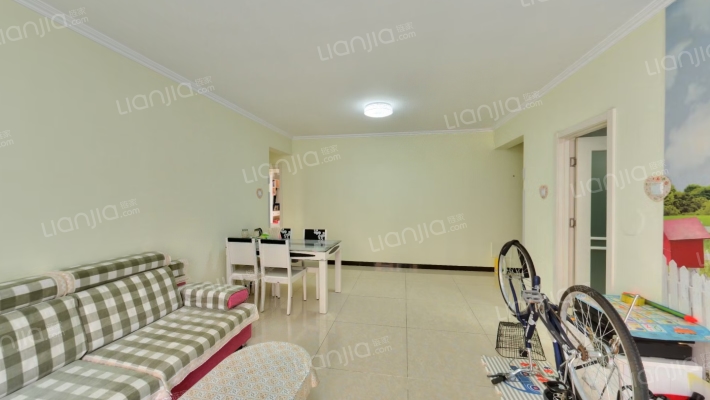 开发区钻石广场精装修两居室家具家电齐全拎包入住-客厅