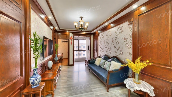 天伦湾馨园精装两居，保利物业集中供暖大社区-客厅