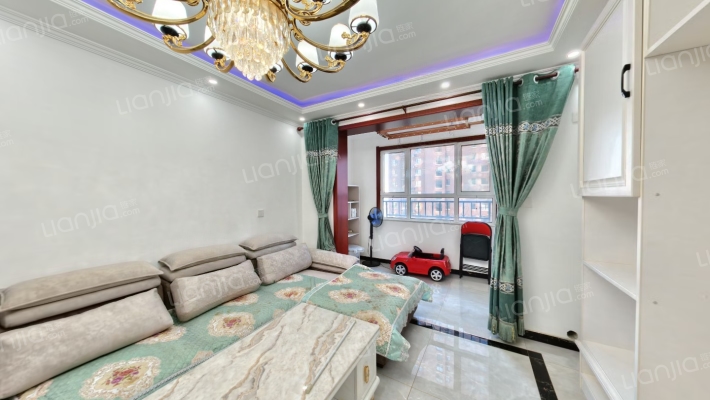 牛津花园 南北三居室 自住装修 带地下室-客厅