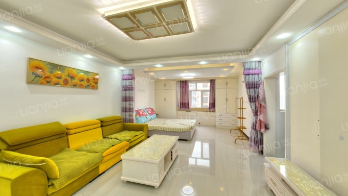 双塔社区精装一居，小区 有人工湖、篮球场、  幼儿园-卧室