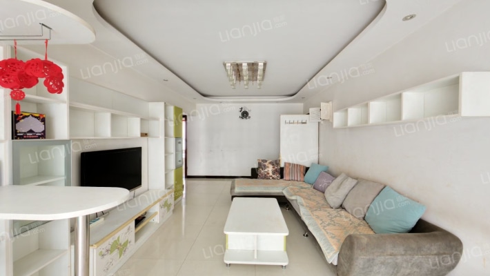 德信公园北侧 可俯瞰公园 精装两居 南北通透-客厅