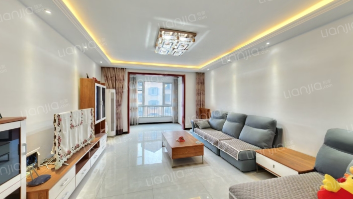 精装洋房，中间层，南北通透，低密度洋房-客厅