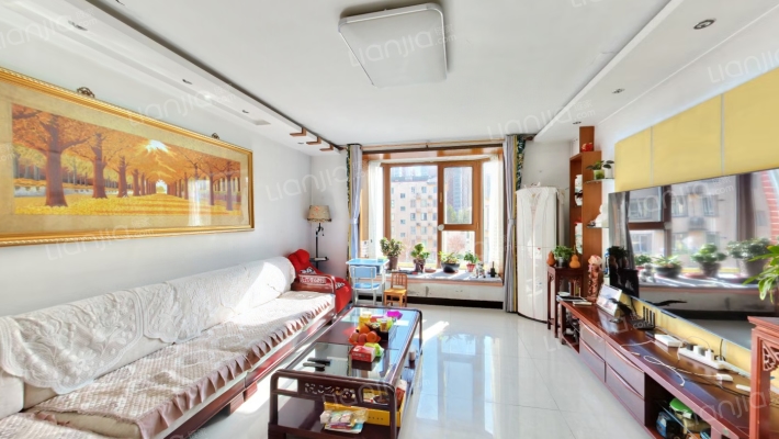 德信公园南侧 1梯2户 板楼公摊小 中间好楼层 南北通透-客厅