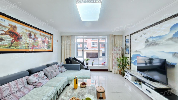 范阳路沿线  步梯一层三居室 集中供暖  出行方便-客厅