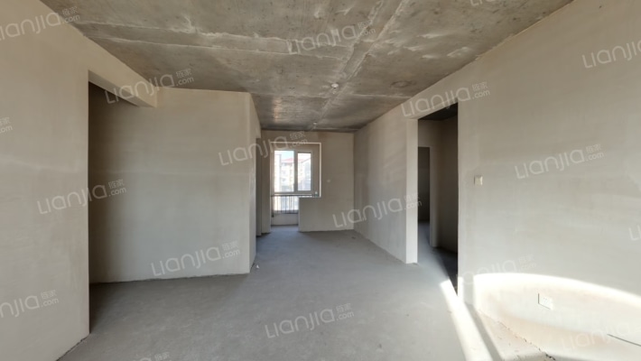 南北通透双卫大三居 高楼层 无遮挡 采光好 毛坯-客厅